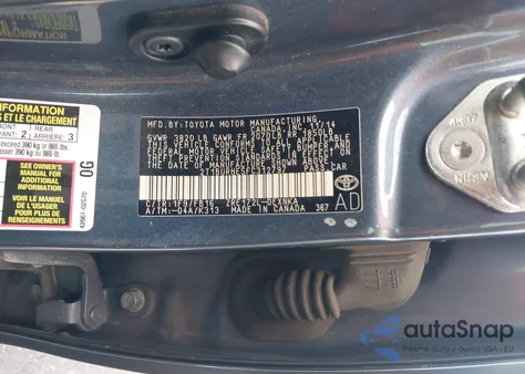 2015 Toyota Corolla Le Plus из США, поврежденный, VIN 2T1BURHE5FC312797